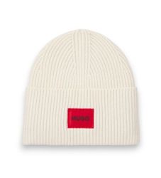 HUGOtil kvinder. 50502579 Saffa hue i hvid (OSFA), Casual, Bomuld