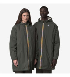 K-wayunisex. K21516W Frakke Le Vrai 4.0 Eiffel East grøn (S), Casual, Bæredygtig, Genanvendt nylon