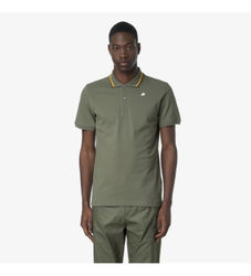 K-waytil mænd. K1125DW Jud grøn polo shirt (L), Casual, Bomuld, Korte ærmer