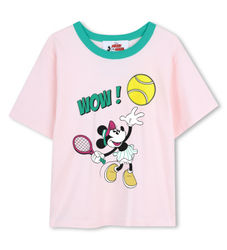 Marc Jacobstil piger. W60743 Lyserød Disney T-shirt (5Y= 108cm), Casual, Pink, Bomuld, Korte ærmer, børnetøj