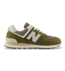 New Balanceunisex. U574V2_LI Sneakers i skind 574 grøn (37), Fast, Ruskind, Blonder, Casual
