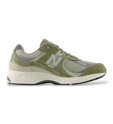 New Balancetil kvinder. U2002RV1 Grønne lædersko 2002R (38.5), Fast, Ruskind, Blonder, Casual