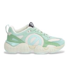 NO NAMEtil kvinder. SNKMSKN Krazee Runner Læder Sneakers grøn (38), Fast, Blonder, Casual, Sport