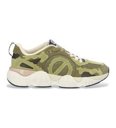 NO NAMEtil mænd. SNKOSSK Krazze Camo læder-sneakers grøn (41), Fast, Blonder, Casual, Sport