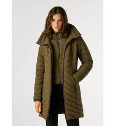 Pepe Jeanstil kvinder. PL4024356 Sann lang grøn dynefrakke (M), Casual, Polyester