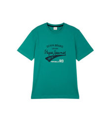 Pepe Jeanstil mænd. PM5010364 Giles T-shirt grøn (XL), Casual, Bomuld, Korte ærmer