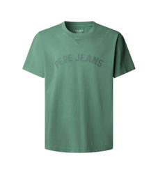 Pepe Jeanstil mænd. PM5010295 Gio grøn T-shirt (M), Casual, Bomuld, Korte ærmer