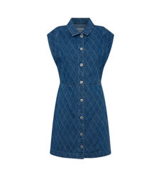 Pepe Jeanstil kvinder. PL953554 Chey kjole blå (S), Casual, Bomuld, Denim, Uden ærmer/stropper, Bæredygtig