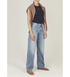 Pepe Jeanstil kvinder. PL2051028 Jeans Loose Bow blå (26/32), Casual, Bomuld, Denim