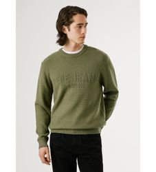 Pepe Jeanstil mænd. PM7000016 Phineas-trøje grøn (S), Casual, Viscose