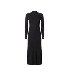 Pepe Jeanstil kvinder. PL9537749 Carla kjole sort (M), Casual, Bomuld, Lange ærmer