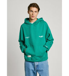 Pepe Jeanstil mænd. PM582846 Colville grøn sweatshirt (L), Casual, Bomuld, Bæredygtig