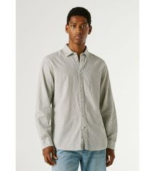 Pepe Jeanstil mænd. PM3091199 Portlands grønne skjorte (XXL), Casual, Linned, Lange ærmer