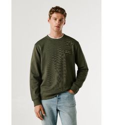 Pepe Jeanstil mænd. PM5800139 Sweatshirt Soren olivengrøn (S), Casual, Bomuld