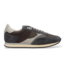 Philippe Modeltil mænd. BVLU Lave Blville sneakers i læder grå, brun (40), Fast, Blonder, Casual