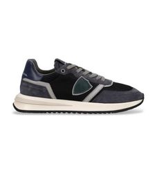 Philippe Modeltil mænd. TYLU Tropez 2.1 Low mairno lædersneakers (43), Blå, Fast, Blonder, Sport