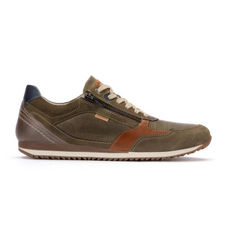 Pikolinostil mænd. M2A-6292SEC1 Liverpool Læder Sneakers grøn (40), Fast, Blonder, Lynlås, Casual