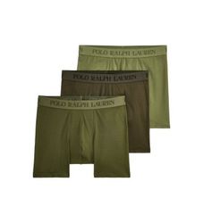 Polo Ralph Laurentil mænd. 714966105002 3 boxershorts i grøn bomuld med stretch (XL), Afslappet