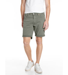 Replaytil mænd. MA981Y.000.8488790 Bermudashorts Tapered Fit grøn (31), Casual, Bomuld