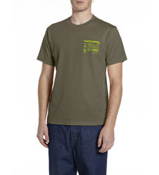 Replaytil mænd. M3353.000.2660 Grafisk grøn T-shirt (M), Casual, Bomuld, Korte ærmer