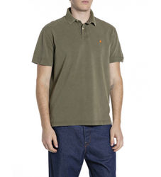 Replaytil mænd. M3431A.000.22696M Afslappet grøn poloshirt (S), Casual, Bomuld, Korte ærmer