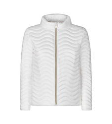 Save The Ducktil kvinder. D32199W-IRIS20 Pearl quiltet frakke hvid (S), Casual, Nylon