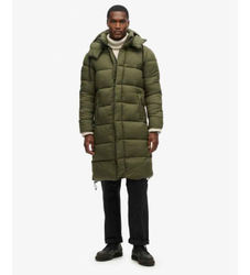 Superdrytil mænd. M5011759A Ripstop grøn quiltet frakke (S), Casual, Polyester, Bæredygtig