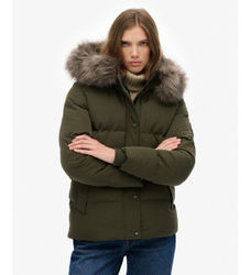 Superdrytil kvinder. W5011929A Frakke Everest Five Baffle grøn (M), Casual, Genanvendt polister, Bæredygtig