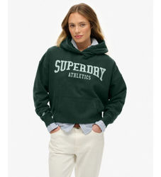 Superdrytil kvinder. W2012430A Athletic Essentials Relaxed grøn sweatshirt (XXS), Casual, Bomuld