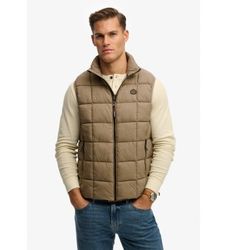 Superdrytil mænd. M5012342A Quiltvest Fuji brun (M), Casual, Bæredygtig, Genanvendt nylon