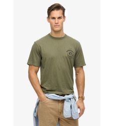 Superdrytil mænd. M1012210A Merchant Store grafisk T-shirt grøn (S), Casual, Bomuld, Korte ærmer