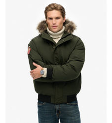 Superdrytil mænd. M5011930A Bomberjakke Everest grøn (S), Casual, Genanvendt polister, Bæredygtig