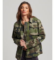 Superdrytil kvinder. W5011544A Militærjakke M65 grøn (L), Casual, Bomuld