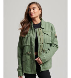 Superdrytil kvinder. W5011544A Militærjakke M65 grøn (XXS), Casual, Bomuld