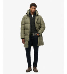 Superdrytil mænd. M5011917A Sportsfrakke Quiltet grøn (XXL), Casual, Genanvendt polister, Bæredygtig