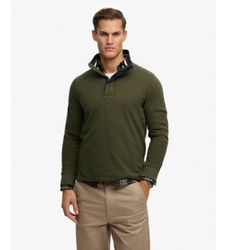 Superdrytil mænd. M2014057A Sweatshirt Klassisk grøn (L), Casual, Bomuld