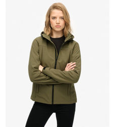 Superdrytil kvinder. W5012030A Klassisk Trekker-jakke grøn (S), Casual, Polyester