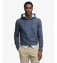 Superdrytil mænd. M2014448A Lo-Fi Dockside navy sweatshirt (XXL), Casual, Bomuld, Blå