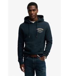 Superdrytil mænd. M2014500A Lo-Fi Dockside navy sweatshirt (L), Casual, Bomuld, Blå