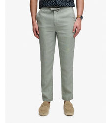 Superdrytil mænd. M7011509A Merchant hørbukser grøn (S), Casual, Linned