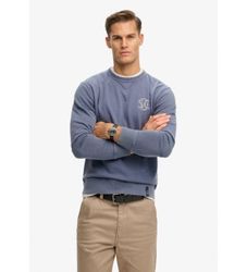 Superdrytil mænd. M2014491A Merchant sweatshirt blå (XXL), Casual, Bomuld