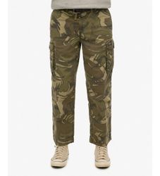 Superdrytil mænd. M7011389A Parachute Light cargo bukser grøn (32/32), Casual, Camouflage, Bomuld