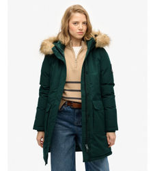 Superdrytil kvinder. W5011786A Everest Parka grøn (S), Casual, Genanvendt polister, Bæredygtig