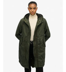 Superdrytil kvinder. W5011939A Military Borg Fishtail Parka grøn (M), Casual, Bomuld
