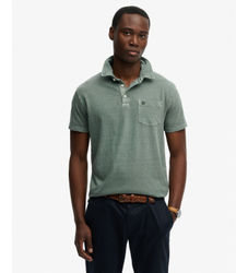 Superdrytil mænd. M1110486A Polo Classic Cotton Linen grøn (M), Casual, Bomuld, Korte ærmer