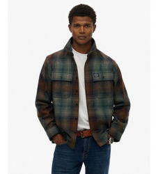 Superdrytil mænd. M4011050A Miller grøn skjorte (XL), Casual, Polyester, Lange ærmer