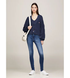 Tommy Jeanstil kvinder. DW0DW09215 Sylvia Skinny Jeans blå (25/32), Casual, Bomuld, Elastin