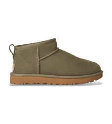 UGGtil kvinder. 1116109 Classic Ultra Mini læderstøvler grøn (36), Fast, Ingen, Casual