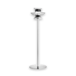 Scallop lysestake i nikkelbelagt messing 30 cm