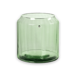 Lace lyslykt/vase 20 cm, grønn